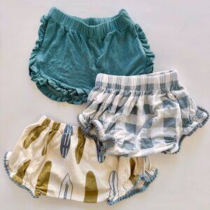 Kate Quinn Bloomer Bundle | Ruffle + Gingham + Surfboard Print | 6–12M